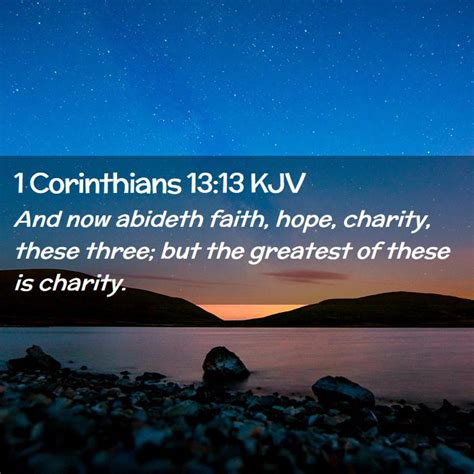 1st corinthians 13 13 kjv